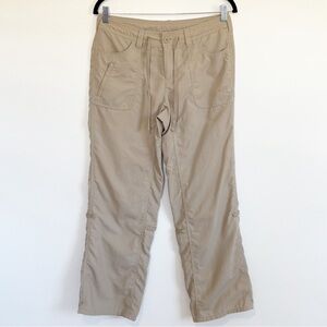 THE NORTH FACE Cargo Utility Roll Up Nylon Pants Tan Size 6